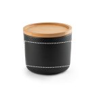 FANGIO. 220 mL-es kerámia bögre tetővel és bambusz alappal