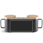 LAUDA. Bögre 90%-ban újrahasznosított rozsdamentes acélból, bambuszfedéllel 420 mL