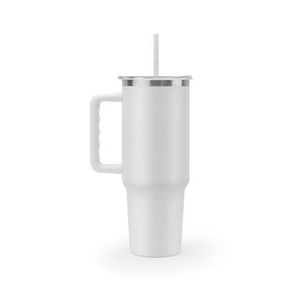 JOYNER XL. Nagy, rozsdamentes acél utazóbögre (91% újrahasznosított), vákuumszigetelt duplafalú, matt felületű, 1300 ml