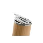 LYCKA. Bambusz és rozsdamentes acél pohár 350 ml