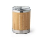 LYCKA. Bambusz és rozsdamentes acél pohár 350 ml