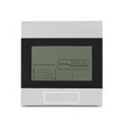 DENE. Asztali időjárás-állomás alumínium és ABS LCD képernyővel