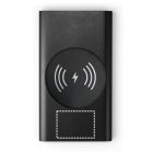 CASSINI. Power bank 4.000 mAh 5W-os vezeték nélküli töltővel újrahasznosított alumíniumból (100%-ban rAL)