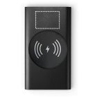 CASSINI. Power bank 4.000 mAh 5W-os vezeték nélküli töltővel újrahasznosított alumíniumból (100%-ban rAL)