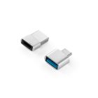 MINSKY. 2 darab alumínium USB-A / USB-C adapterkészlet