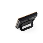 BROMLEY. Asztali időjárás-állomás LCD képernyővel ABS-ből és bambuszból