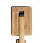 MOREY. Összecsukható asztali lámpa 15W-os szupergyors vezeték nélküli töltővel bambuszból
