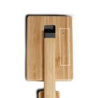MOREY. Összecsukható asztali lámpa 15W-os szupergyors vezeték nélküli töltővel bambuszból