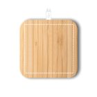 DALTON. Szupergyors 15W-os bambusz vezeték nélküli töltő