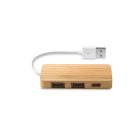 MOSER. HUB 2 USB-A és 1 USB-C porttal bambuszból