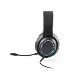 Thorne Headset RGB. ABS gamer fejhallgató 2 méteres kábellel, mikrofonnal és RGB LED fényekkel