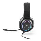 Thorne Headset RGB. ABS gamer fejhallgató 2 méteres kábellel, mikrofonnal és RGB LED fényekkel