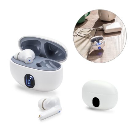 CAETANO. Vezeték nélküli fülhallgató 4 órás akkumulátor-üzemidővel újrahasznosított ABS-ből (100% rABS)