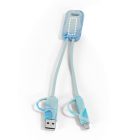 BERNERS. Szupergyors 6 az 1-ben USB kábel újrahasznosított PET-ből (100% rPET)