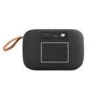 GANTE. Hordozható 3W-os hangszóró 2 órás akkumulátor-üzemidővel, poliészterből és ABS-ből