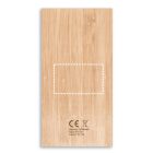 FITCH. Power bank 5.000 mAh 5W-os vezeték nélküli töltővel bambusz