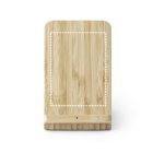 LEAVITT. Okostelefon tartó és golyóstoll tartó 10W-os gyors vezeték nélküli töltővel bambuszból