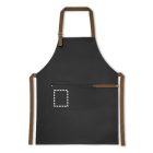 VESPER. 100% pamut vászon kötény (300 g/m²) fém részletekkel